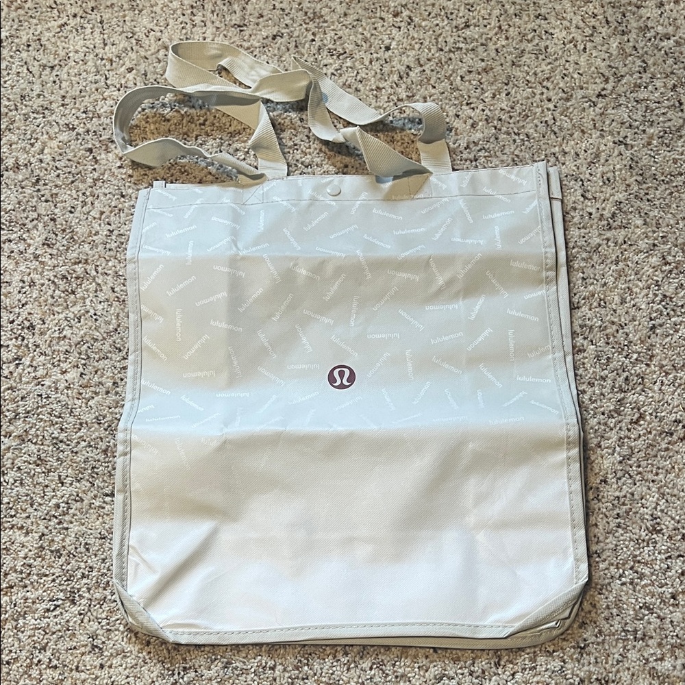 Lululemon White Tote Bag